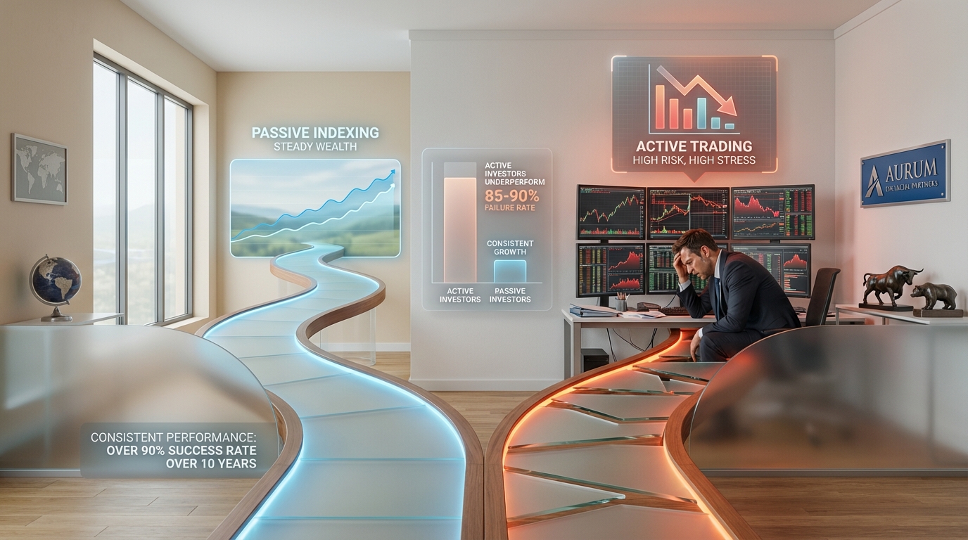 השקעה פסיבית מול אקטיבית - ריבית דריבית והשפעתה על תשואות לאורך זמן