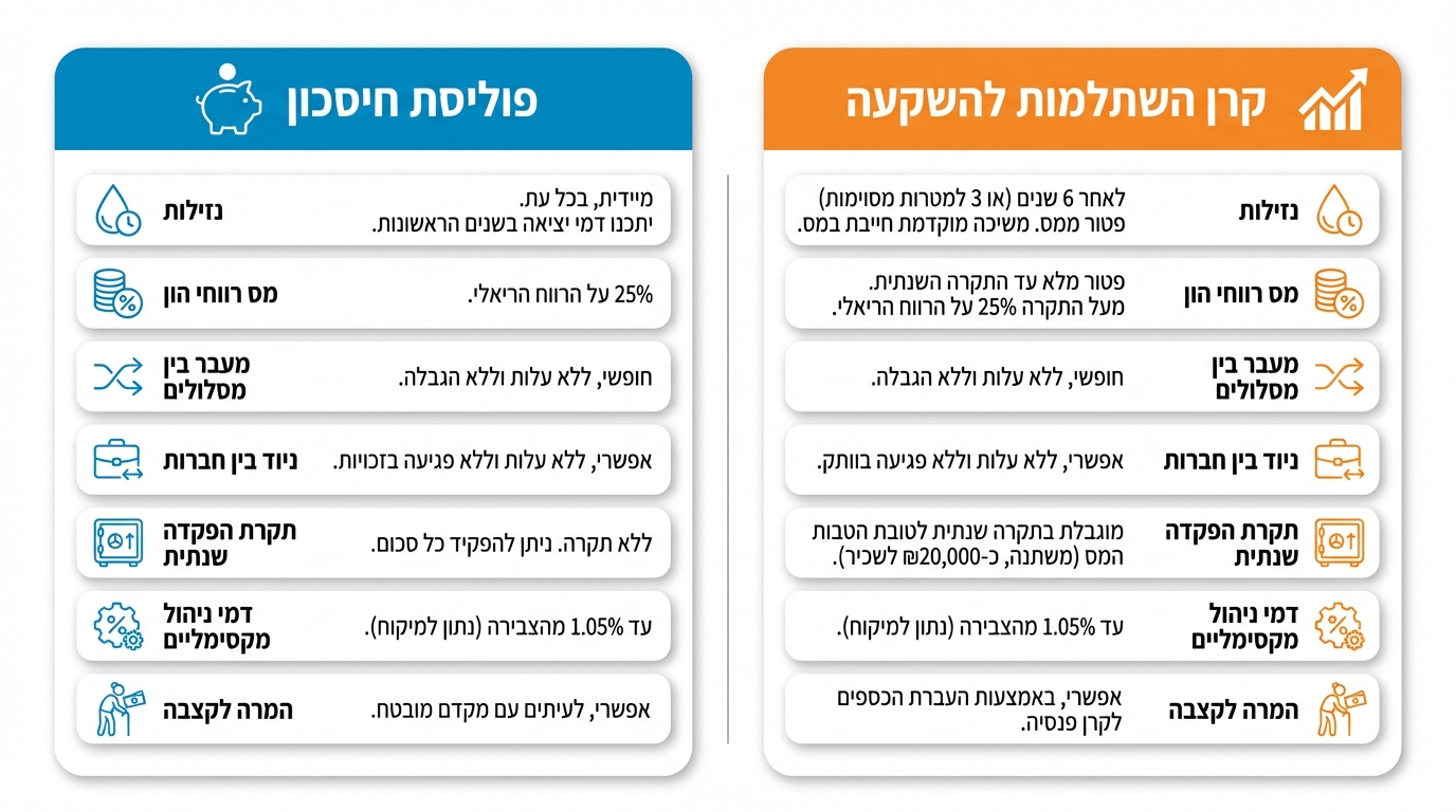 פוליסת חיסכון מדריך מלא: כל מה שצריך לדעת לפני שבוחרים
