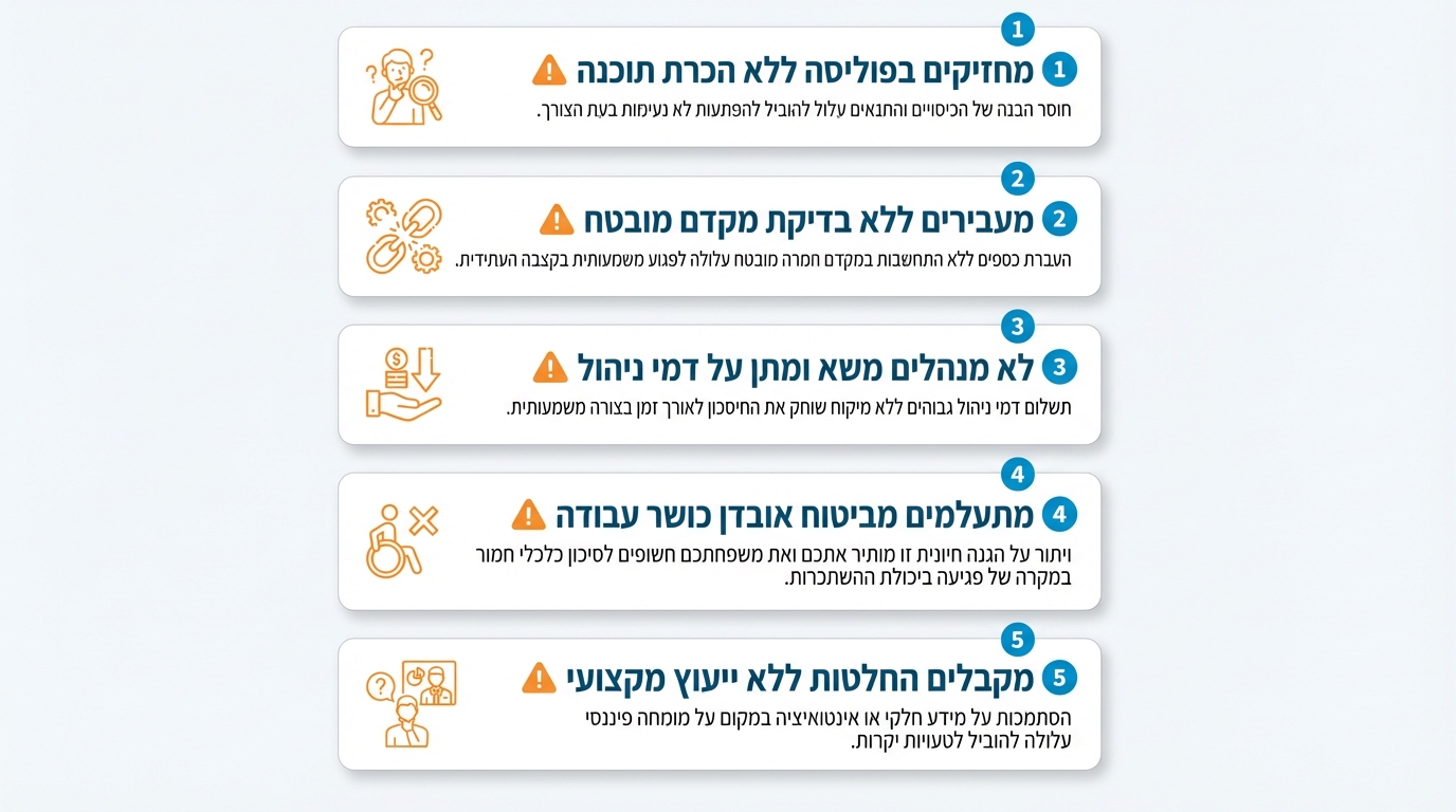 איתור חסכונות פנסיוניים שנשכחו בפוליסות ביטוח מנהלים ישנות ממקומות עבודה קודמים